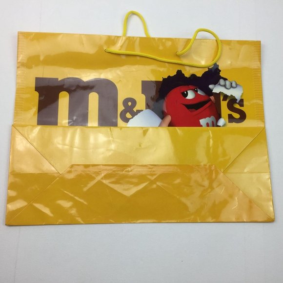 M&M Peanut Yellow Gift Bag Reusable Recycle - Picture 2 of 6